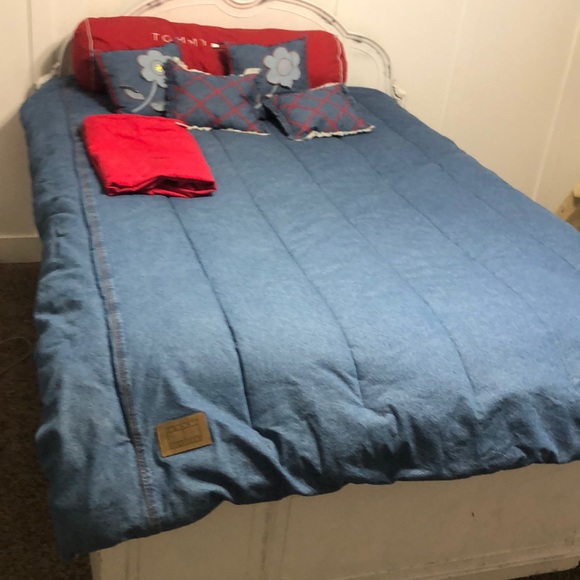 tommy hilfiger comforter denim